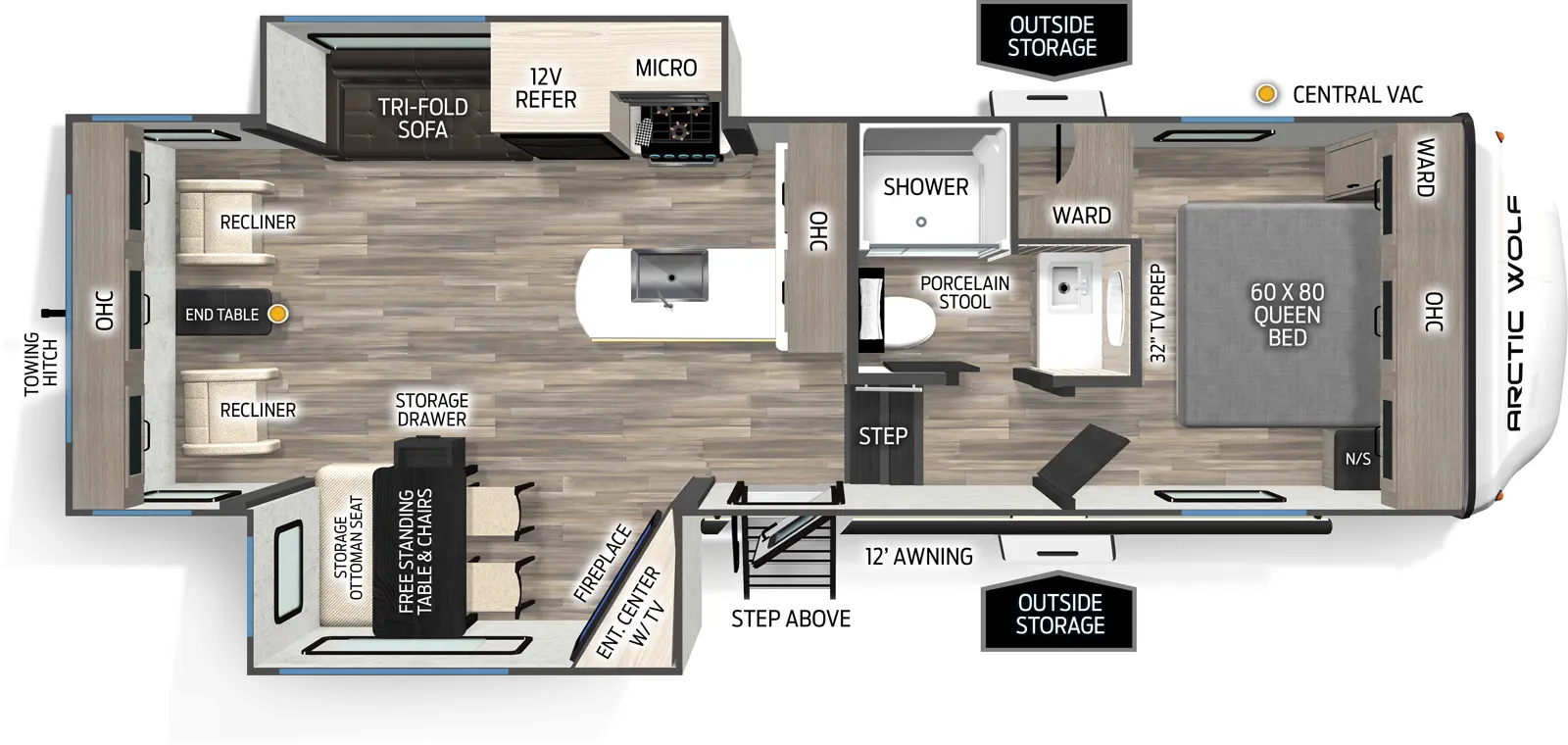 Arctic Wolf 27SGS Floorplan